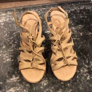 Summer Nude Wedges - Size 9